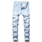 👖 50% RABATT! ✨ Slim Straight Ripped Jeans, Destroyed Look – eine Jeans mit cooler Einstellung, gemütlich und modisch gleichzeitig.🔥