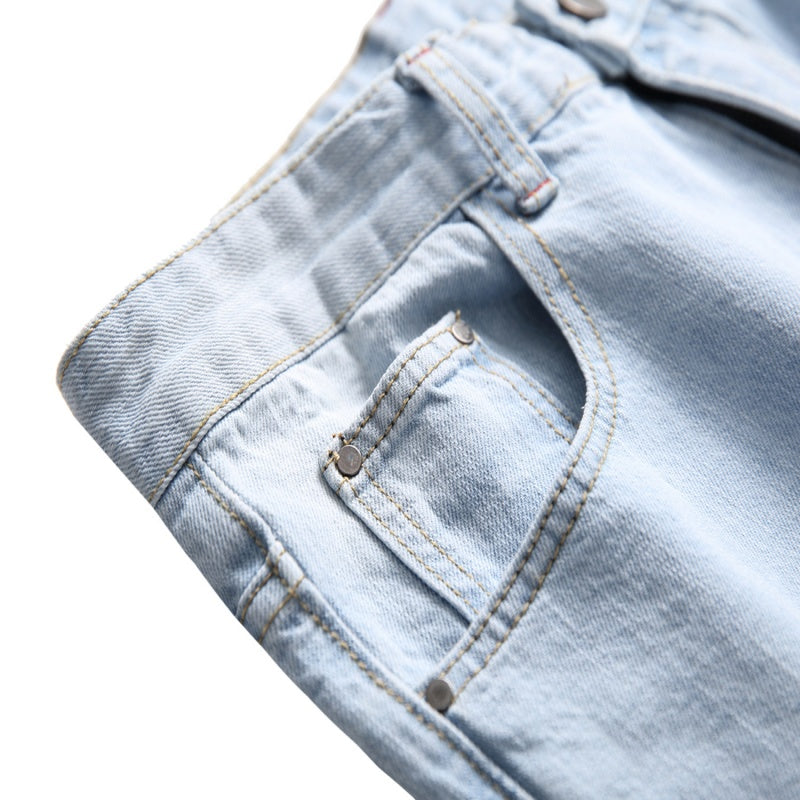 👖 50% RABATT! ✨ Slim Straight Ripped Jeans, Destroyed Look – eine Jeans mit cooler Einstellung, gemütlich und modisch gleichzeitig.🔥
