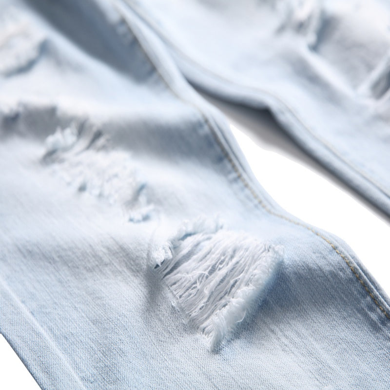 👖 50% RABATT! ✨ Slim Straight Ripped Jeans, Destroyed Look – eine Jeans mit cooler Einstellung, gemütlich und modisch gleichzeitig.🔥
