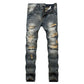 👖 50% RABATT! ✨ Slim Straight Ripped Jeans, Destroyed Look – eine Jeans mit cooler Einstellung, gemütlich und modisch gleichzeitig.🔥