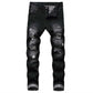 👖 50% RABATT! ✨ Slim Straight Ripped Jeans, Destroyed Look – eine Jeans mit cooler Einstellung, gemütlich und modisch gleichzeitig.🔥