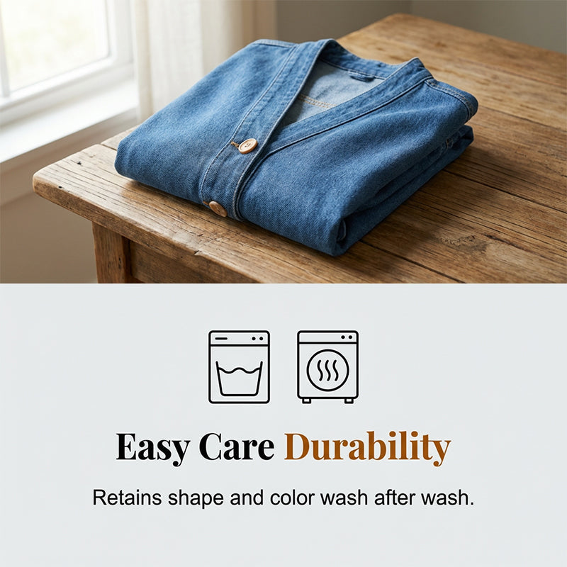 ⏳Limitiertes 50 % Rabatt⏰Klassische Jeansjacke für Damen mit Knopfleiste🧥