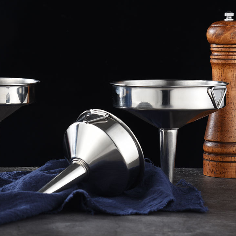 🥫 50% RABATT! 🔧 Edelstahl-Küchentrichter – Rostfrei, Leicht Zu Reinigen & Ideal Zum Umfüllen Von Flüssigkeiten, Gewürzen & Mehlen 🧑‍🍳