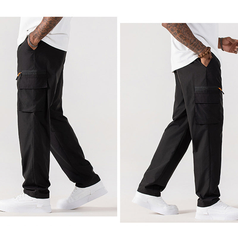 ⏰ 50% RABATT – Nur für kurze Zeit ✨Straight-Leg Cargo-Hose mit elastischem Kordelzug 🌿 Bequem & Ideal für Alltag und Outdoor