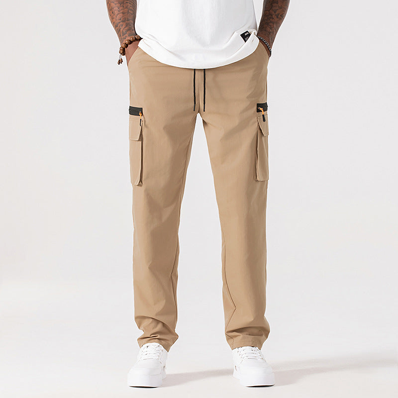 ⏰ 50% RABATT – Nur für kurze Zeit ✨Straight-Leg Cargo-Hose mit elastischem Kordelzug 🌿 Bequem & Ideal für Alltag und Outdoor
