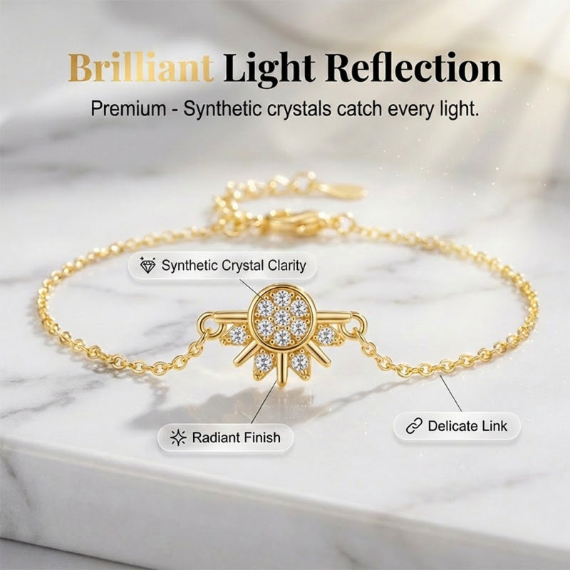 2er-Pack-Elegantes Sonnenstrahl-Armband für Damen
