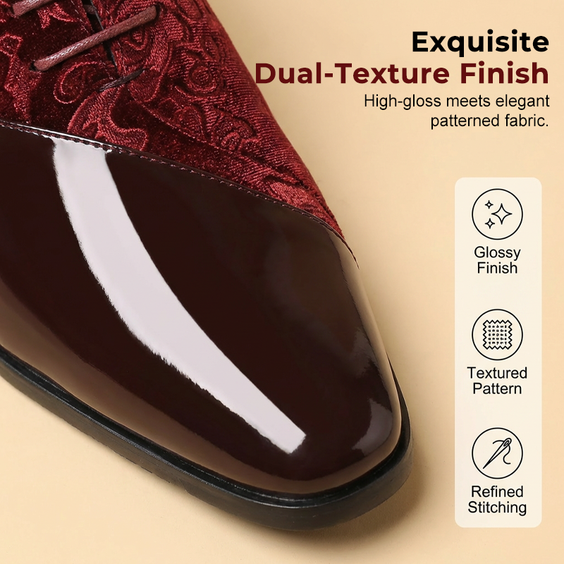 💥 HALBPREIS AKTION ⏰ Elegante Herren Dress Shoes 👞 Kontrast-Design, hochglänzend & hochwertig verarbeitet ✨ ideal für besondere Anlässe