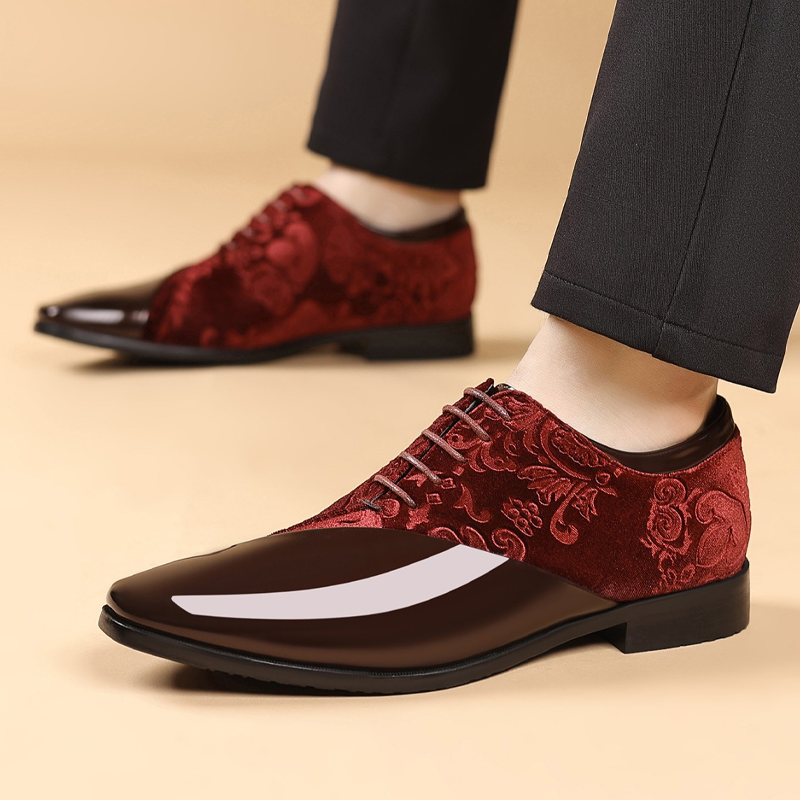 💥 HALBPREIS AKTION ⏰ Elegante Herren Dress Shoes 👞 Kontrast-Design, hochglänzend & hochwertig verarbeitet ✨ ideal für besondere Anlässe