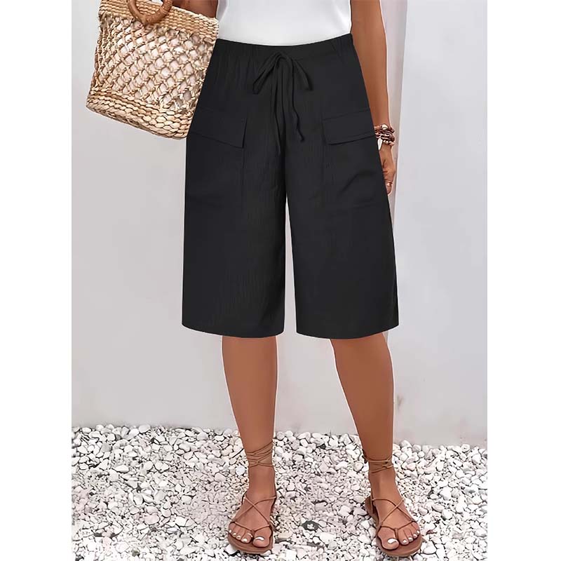 🔥 50% RABATT 👖 Damen Capri Shorts mit Kordelzug – lässig, bequem & perfekt für den Sommer ☀️