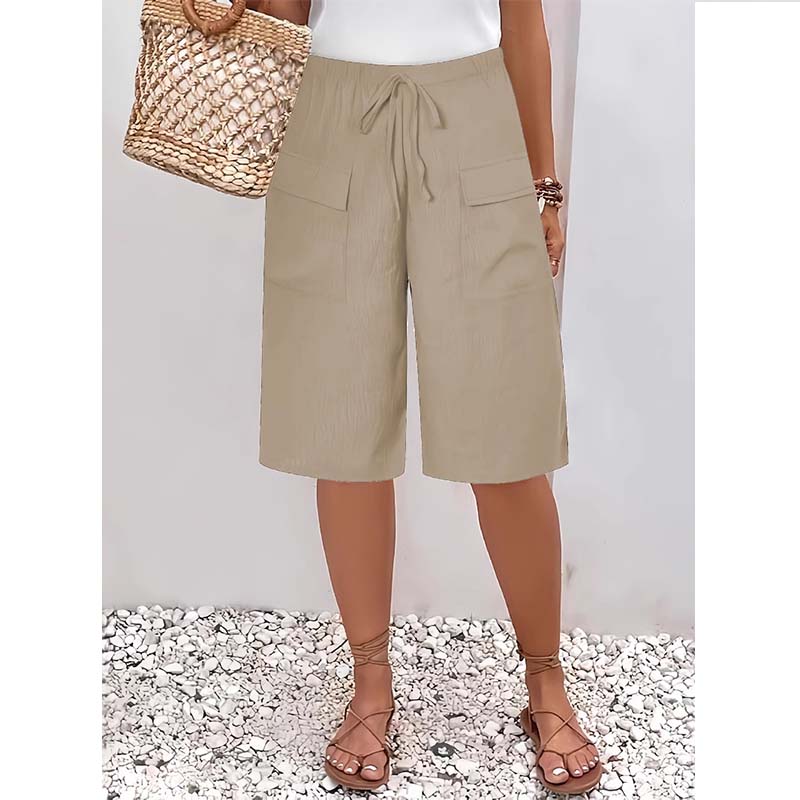 🔥 50% RABATT 👖 Damen Capri Shorts mit Kordelzug – lässig, bequem & perfekt für den Sommer ☀️