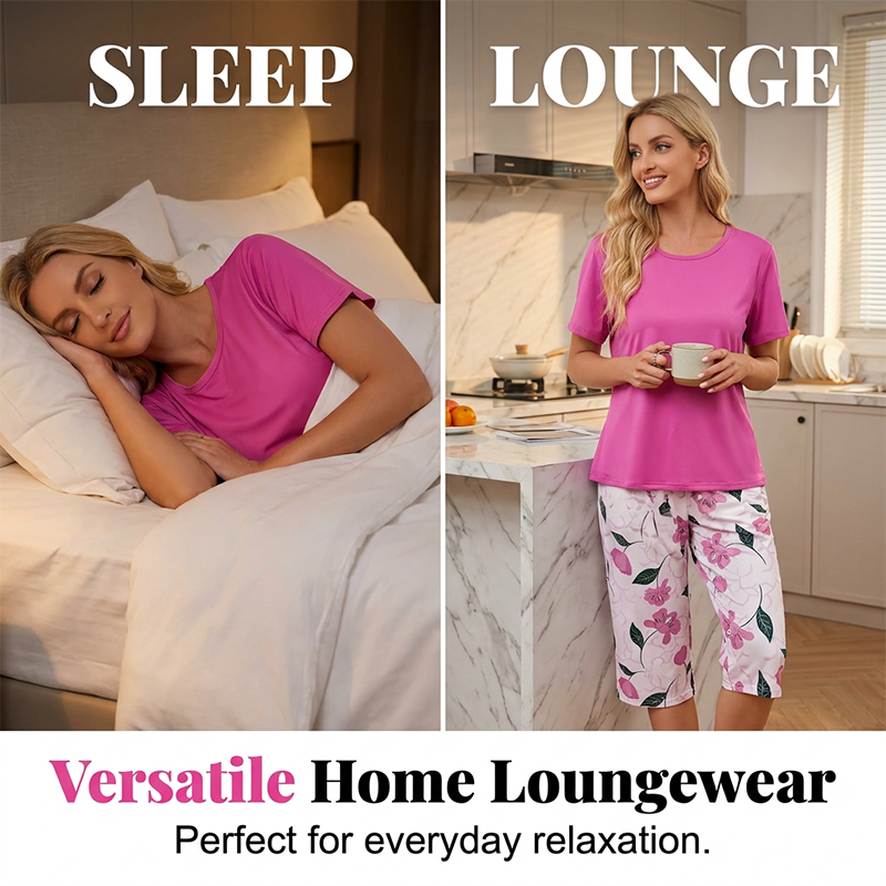 💤🔥 SOMMER-DEAL: -50% 👗 Damen bequemer Pyjama-Set – weich, luftig & perfekt für warme Nächte ✨