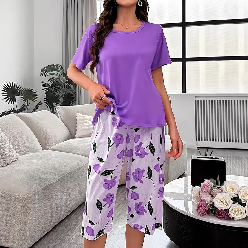 💤🔥 SOMMER-DEAL: -50% 👗 Damen bequemer Pyjama-Set – weich, luftig & perfekt für warme Nächte ✨