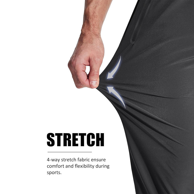 Leichte Sporthose für Herren mit Reißverschlusstaschen