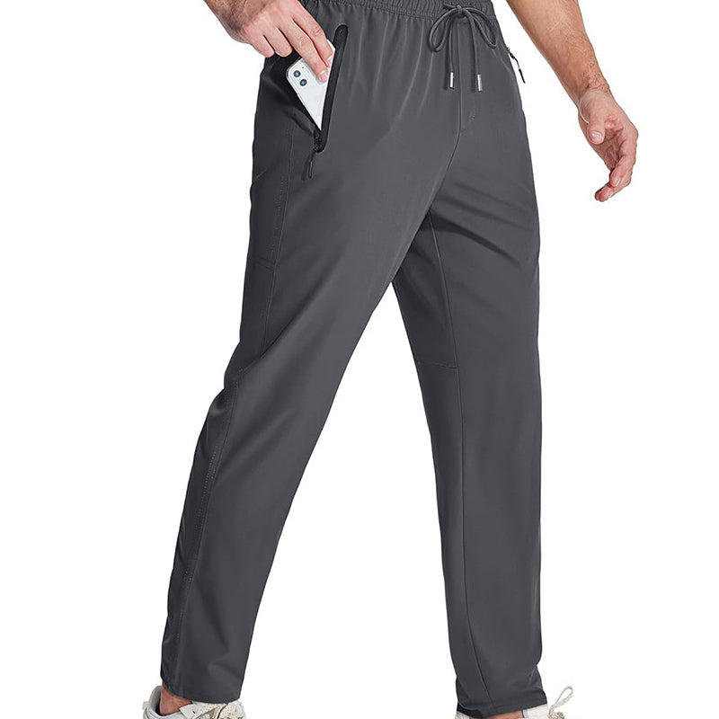 Leichte Sporthose für Herren mit Reißverschlusstaschen