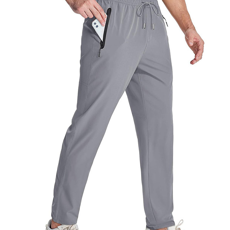 Leichte Sporthose für Herren mit Reißverschlusstaschen