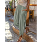 Damen Freizeit Harem-Hose aus Leinen-Mischung