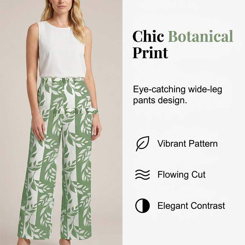 Damen Schlafanzug Set mit Blumenmuster | Langarmshirt & Hose