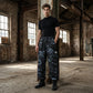 Lässige Camouflage-Hose mit Kordelzug