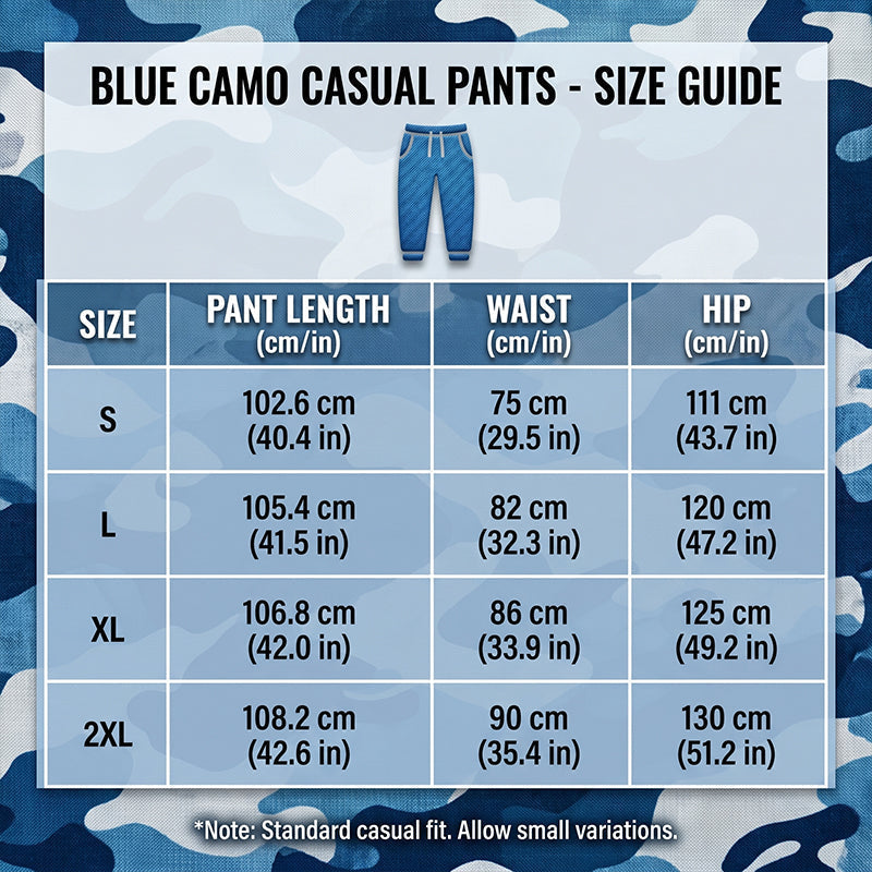 Lässige Camouflage-Hose mit Kordelzug