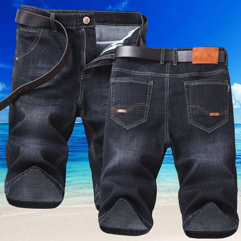 Dehnbare und atmungsaktive Denim-Shorts für Herren