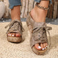 Damen Peeptoe-Wedges mit Plateau