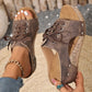 Damen Peeptoe-Wedges mit Plateau