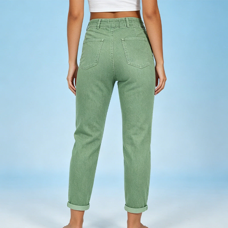 Lässige Damen Jeans-Jogger mit Kordelzug