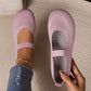 👟🌬️ Atmungsaktive Strickballerinas für Damen – Weich und atmungsaktiv, auch nach langen Spaziergängen bequem – Zahlung per Nachnahme ✅