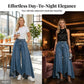 Damen Hochtaillierte Weitbein-Jeans mit High-Low-Saum