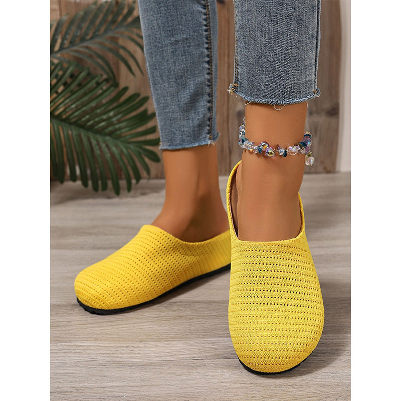 👟Women's Breathable Knit Slip-On Mules – Luftig, bequem, einfach reinschlüpfen☀️✨