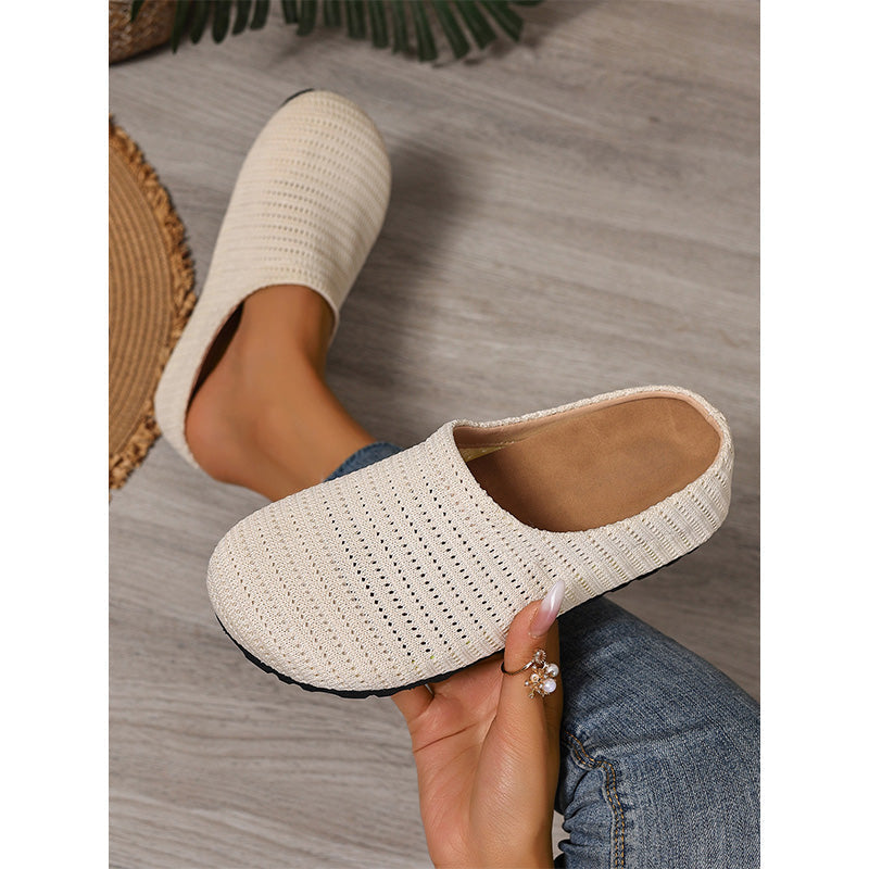 👟Women's Breathable Knit Slip-On Mules – Luftig, bequem, einfach reinschlüpfen☀️✨