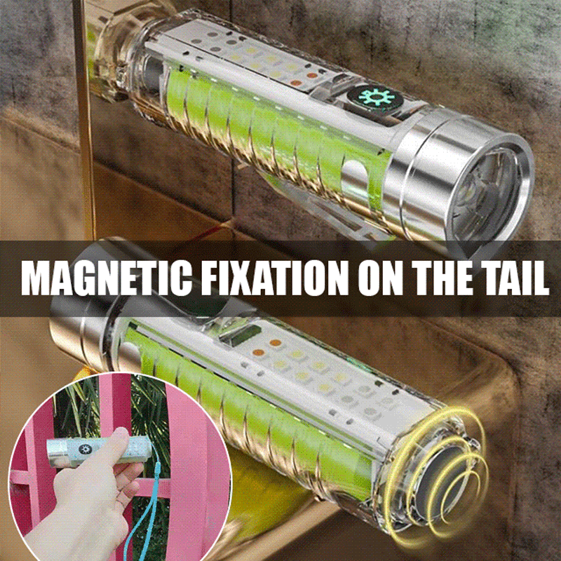 Multifunktionale tragbare Taschenlampe mit hoher Helligkeit