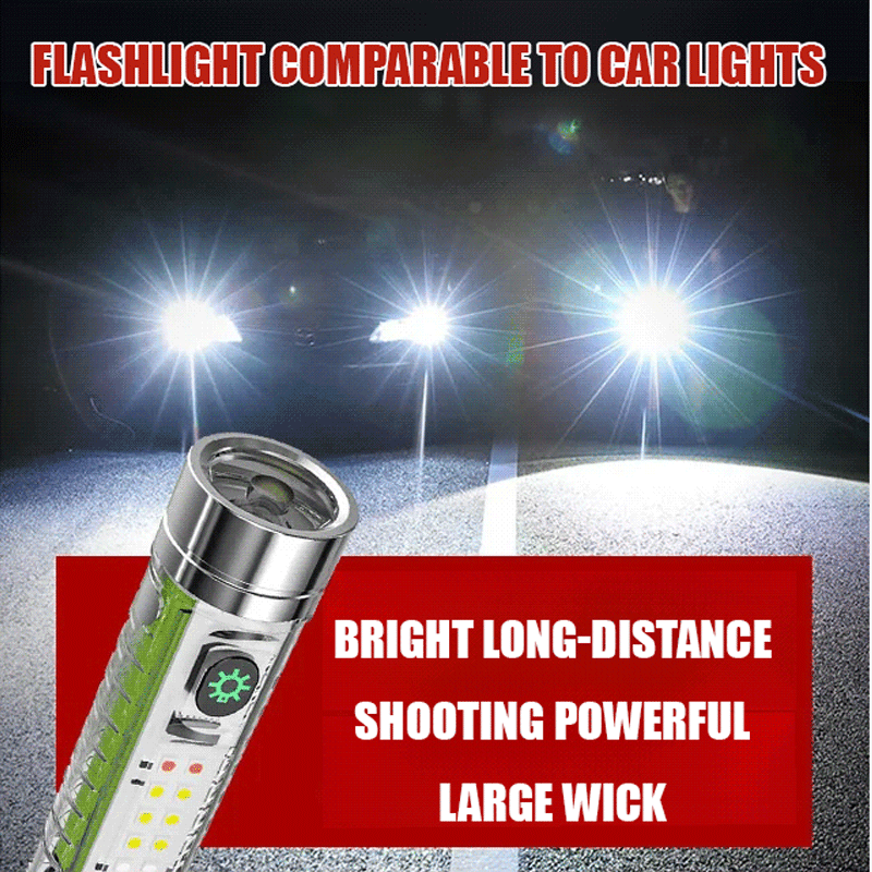 Multifunktionale tragbare Taschenlampe mit hoher Helligkeit