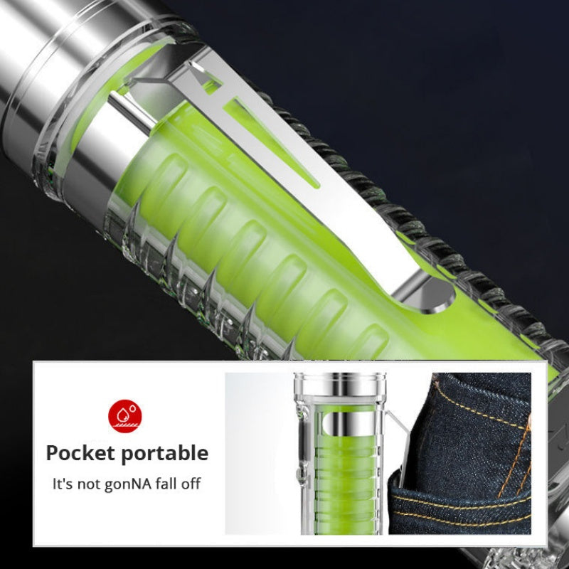 Multifunktionale tragbare Taschenlampe mit hoher Helligkeit