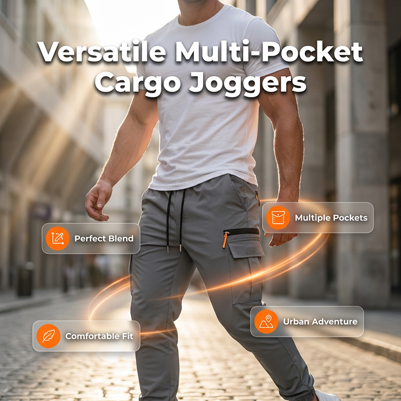 👖 50% RABATT! 🧢 Herren Cargo-Jogger mit Taschen – Bequem, elastisch & lässig – Ideal für Alltag, Freizeit & Streetstyle ✨