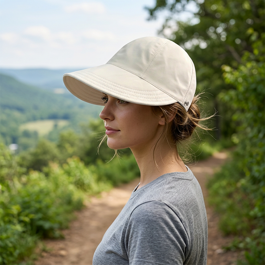 👒 LIMITIERTER 50% RABATT! Damen UV-Schutz Sonnenkappe mit Pferdeschwanzöffnung – Leichter atmungsaktiver Stoff für Strand, Wandern & Garten