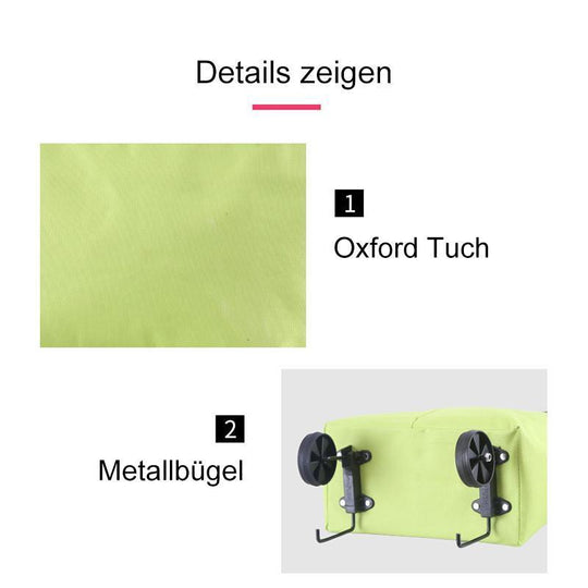 🌸LETZTER TAG ZUM SONDERPREIS!!🌸🛒 Faltbarer Einkaufswagen – Die rollende Einkaufstasche, die Ihren Rücken schont.
