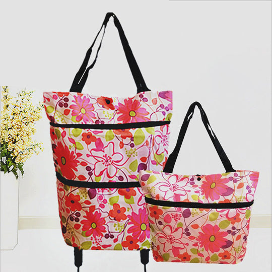 🌸LETZTER TAG ZUM SONDERPREIS!!🌸🛒 Faltbarer Einkaufswagen – Die rollende Einkaufstasche, die Ihren Rücken schont.