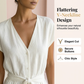 🎯 Nur heute: 50% + versandkostenfrei! Damen V-Ausschnitt Weitbein-Jumpsuit mit Taillenschleife