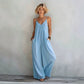Rückenfreier Jumpsuit für Damen mit Spaghettiträgern