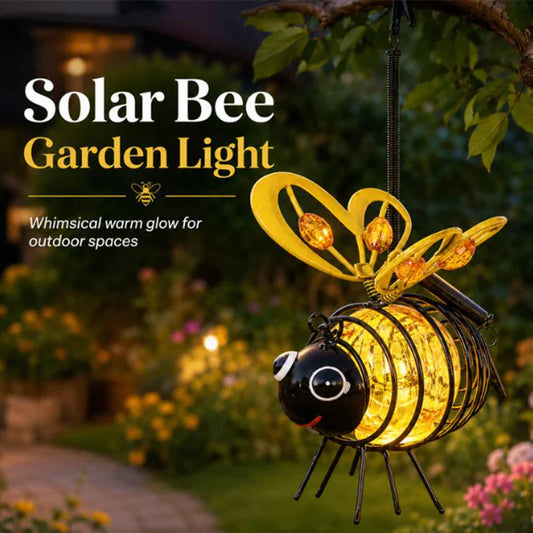 🐝Kaufe 3.bekomme 4! ☀️ Solar-Hängeleuchte mit Biene für den Außenbereich – Charmantes Garten-Deko – Perfektes Geschenk für Pflanzenliebhaber, Mütter oder alle, die gerne lächeln ❤️🌿✨