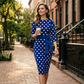 👗🌸  Elegantes Retro-Polka-Kleid – zeitlos, feminin & vielseitig – perfekt für Alltag, Büro & besondere Anlässe