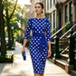 👗🌸  Elegantes Retro-Polka-Kleid – zeitlos, feminin & vielseitig – perfekt für Alltag, Büro & besondere Anlässe
