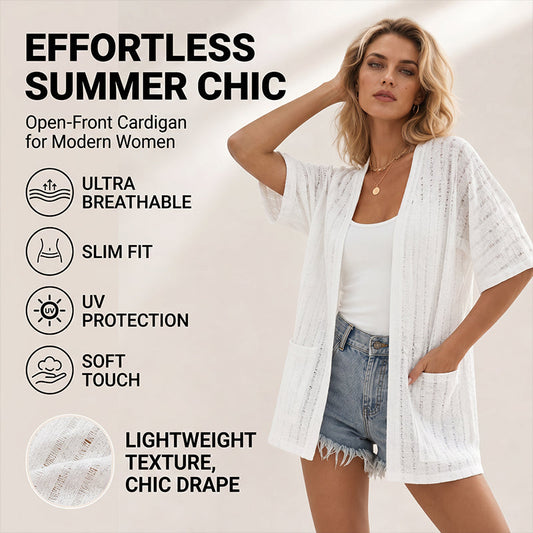 ⌛ Nur solange Vorrat reicht – danach regulärer Preis! 🔥Neuheiten & Sonderangebote – Leichte Sommer-Strickjacke für Damen