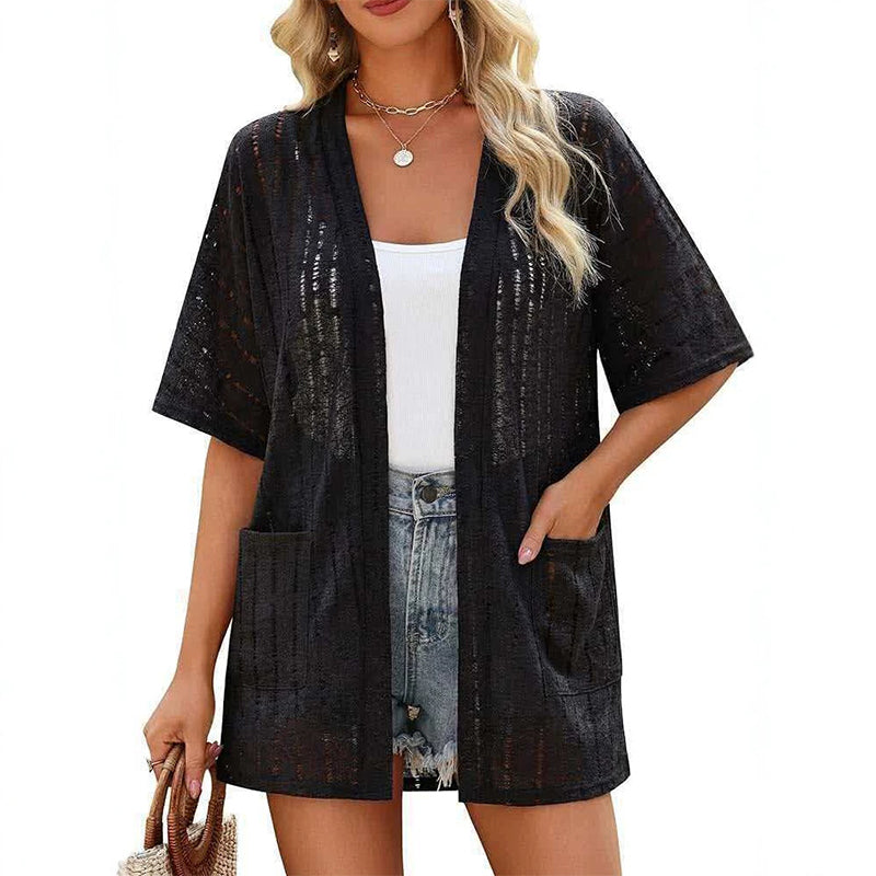⌛ Nur solange Vorrat reicht – danach regulärer Preis! 🔥Neuheiten & Sonderangebote – Leichte Sommer-Strickjacke für Damen