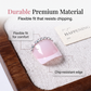 Elegante Press-on-Fußnägel im Rosé-French-Design