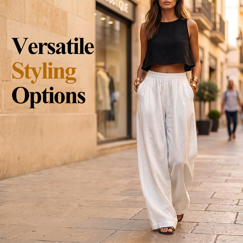 🌟 Der Look, den alle suchen – bei uns 50% günstiger! Lässige Damenhose mit lockerer Passform und weitem Bein