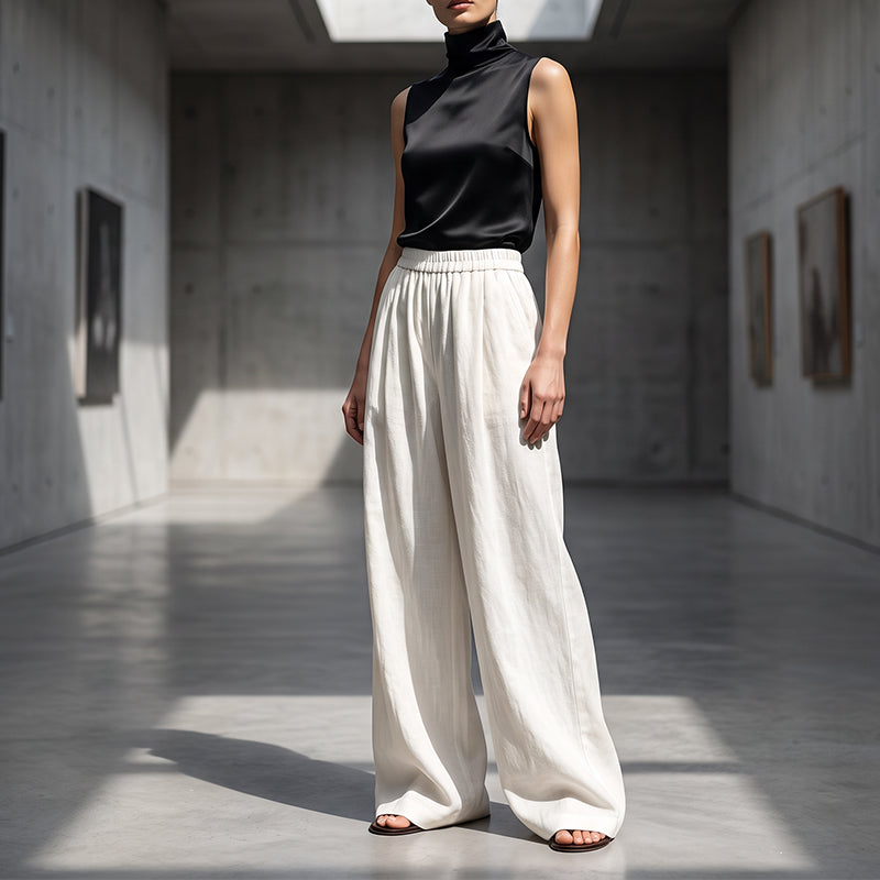 🌟 Der Look, den alle suchen – bei uns 50% günstiger! Lässige Damenhose mit lockerer Passform und weitem Bein
