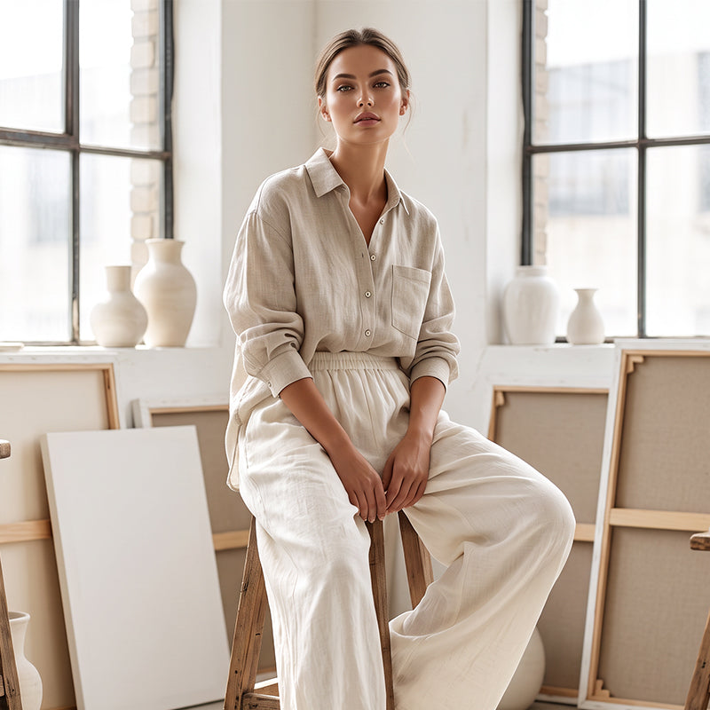 🌟 Der Look, den alle suchen – bei uns 50% günstiger! Lässige Damenhose mit lockerer Passform und weitem Bein