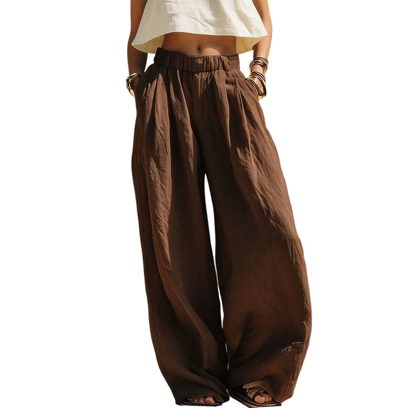 🌟 Der Look, den alle suchen – bei uns 50% günstiger! Lässige Damenhose mit lockerer Passform und weitem Bein